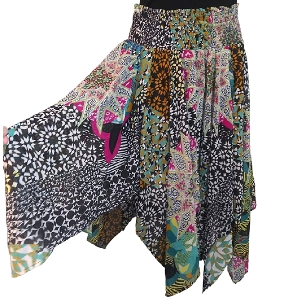 Geometric Chiffon Multi Pattern Boho Flowy Flutte… - image 8